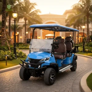 6 Person Electric Luxury Golf Cart Electric Four Wheeler Sightseeing Car Golf Cart Electric Trolley