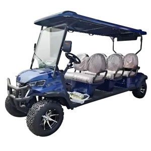 6 Seat Electric Golf Cart with CE Certification Off Road Tires 35KM H Max Speed and 90km Range
