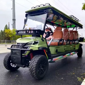 6 Seater 48 Volt Lithium Electric Golf Cart with CE Certified Utility Off Road Lifted Golf Cart for Hotels Resorts Housekeeping