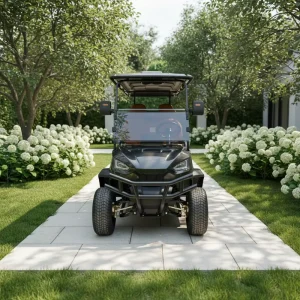 6 Seater Electric Golf Cart 48V CE Certified 25-40km/h Speed 90km Range for Hospitality