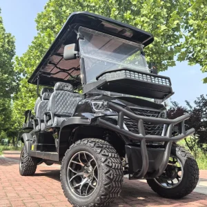 6 Seater Electric Golf Cart 48V Lithium Battery 7.5kW Motor 30-50km/h for Golf Resort Hotel Park Sightseeing
