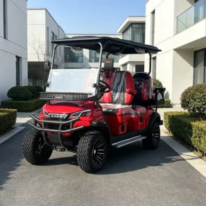 6 Seater Electric Golf Cart with 72V Lithium Battery 5kW Motor DOT Certified for Golf Courses and Club