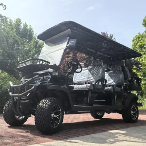 6 Seater Electric Golf Cart with Strong Load Capacity 30-50Km/h Speed & 90km Range for Resort Staff Three-hour Fast Charging