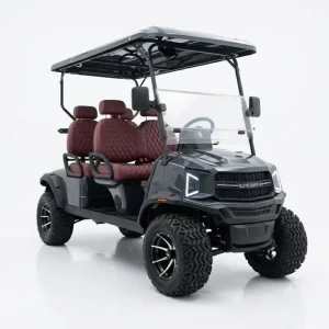 6 Seater Electric Sightseeing Golf Carts with 72V Lithium Battery 5000W Motor 70-90km Range for Scenic Spot Tourist Shuttle