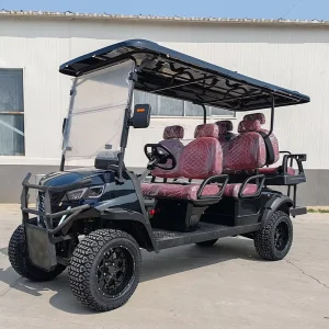 6 Seater Luxury Golf Cart 72V Lithium Custom Lifted Off Road Export Certified South America Commercial Vehicle Solution Quality