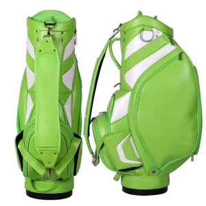 6-Way Golf Stand Bag PU Leather Waterproof