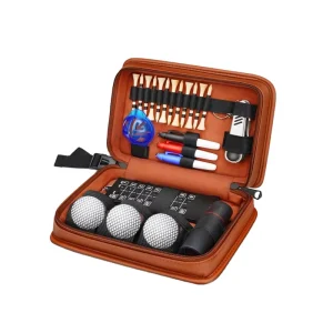 6 in 1 Golf Gifts for Men and Women Golf Accessories Set with Hi End Case Golf Balls Rangefinder Golf Tees Brush