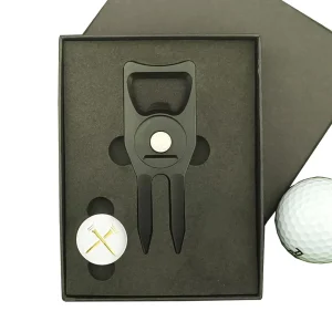 6 in 1 Multi Purpose Tool Bottle Opener Divot Two-Pronged Fork Aluminum Golf Gift Set