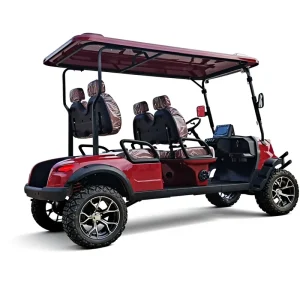 60V Electric Golf Cart 4 Seater with 25% Gradeability Lithium Battery 35KM/H Max Speed and 90km Range Off Road Tires
