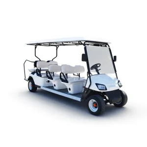7-8 Seat Electric Golf Carts for Property Management Sales Offices Scenic-area Tourist Transfers 30km/h 30km Range