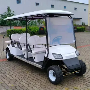 7 8 Seater Electric Golf Cart 60V Lithium Battery Long Range CE Certified 30Km/h Scenic Spot Course Scooter