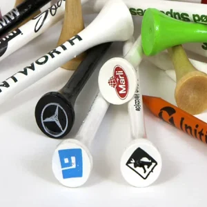 70MM Cup and Shank Printing Wooden Golf Tees Green Golf Tees