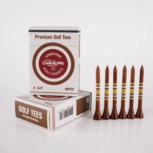 70mm Natural Eco-Friendly Stripe Custom Logo Custom Cigarette Box Professional Bamboo Colorful Golf Tee