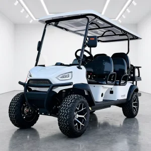 72V 1500W Electric Golf Cart Double Row Passenger Golf Buggy Heavy Load Sightseeing Shuttle Car for Hotel Resort Scenic Area