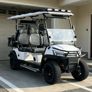 72V High Power Golf Cart with Choice of Body Color and Adjustable Configuration 4 Seater Luxury Hunting Vehicle