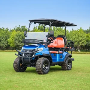 72V Lithium Battery 4 Seat Electric Golf Cart Buggy CE Approved China Made Battery Powered Luxury Golf Trolley 5KW