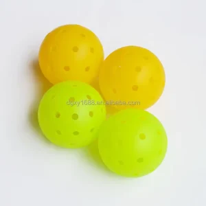 74MM Outdoor Pickleballs Durable Crack Resistant Training Pickle Balls 48 Holes Competition Pickleballs