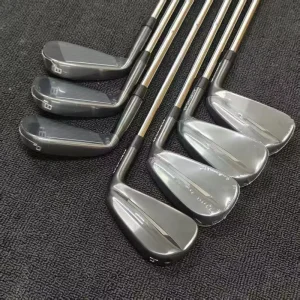 790 Golf Iron Heads Rubber Grip Forged Stainless Steel Blade 4-P Right Handed Unisex Waterproof Headcover Golf Club Iron Set