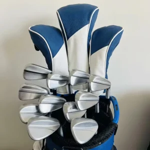 7PCS Silver Golf Irons 4 P Right Hand Unisex R S SR Flex Steel & Graphite Shaft Rubber Grip Headcovers Included