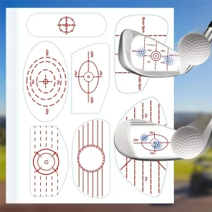 7pcs sheet Golf Training Aids Stickers Golf Impact Tape Self Adhesive Golf Impact Sticker Label