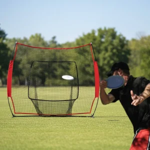 7x7FT Disc Golf Practice Net with Polyester Net and Metal Frame Customized Color