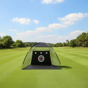 7x7ft Durable Foldable Golf Training Net Easy Setup Hitting Backyard Driving Range Practice for Chipping Drills