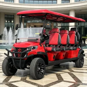 8 Seater Electric Golf Cart 72V Lithium Battery 7.5kW GCC Certified for Scenic Areas