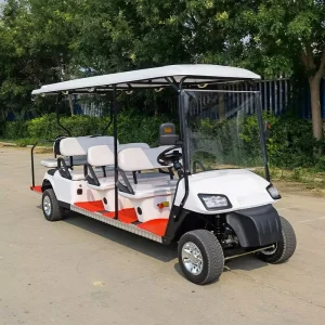 8 Seater Electric Golf Cart with Custom Design for Resort Hotel Community and Outdoor Transportation