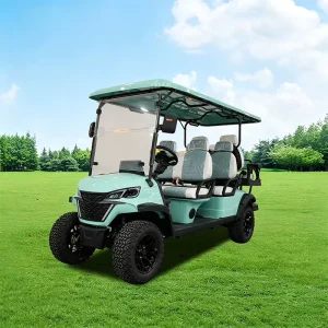 8 Seater Fast Electric Golf Cart with Lithium Battery LED Lights and Front Suspension for Resort Sightseeing