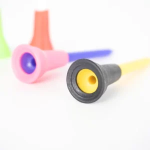 84mm Heavy Duty Rubber Golf Tees Non Slip PU Base Custom Color Stable for Windy Conditions OEM/ODM Service Available