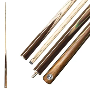 9.5mm Snooker Pool Cue 3/4 Split Ash Shaft Solid Wood Butt Anti-slip for Club & Home Use Bulk Custom K20