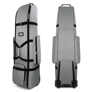 900D Polyester Waterproof Golf Travel Bag with Tank Wheels and Padded Airline Case