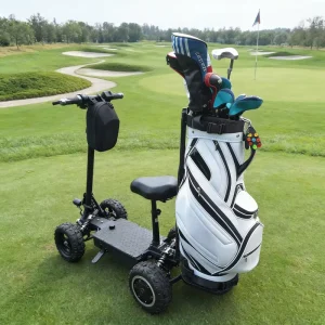 9inch Elderly Commuting Electric Scooter Full Seat Backrest Rack Trailer Standing Golf Trolley Four Wheel Folding Lightweight