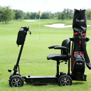 9inch Free Combination Folding 4 Wheel Electric Scooter Lightweight Standing Golf Trolley Cart Elderly