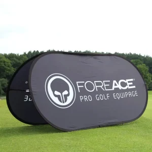 A-Frame Horizontal Banner Custom Printed Outdoor Golf Sports Portable Oval Pop-up Banner with Brand Logo for Advertising Events