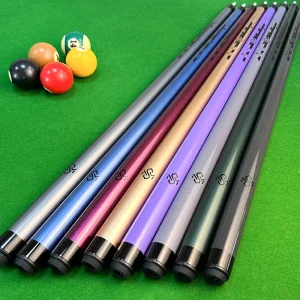 A1 Series Carbon Fiber Pool Cue 58 inch Stainless Steel Joint 12.5mm Tip Low Deflection Shaft Custom OEM Factory