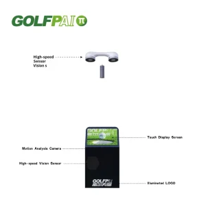 A1pro Golf Simulator Interactive Projection Screen Custom Training All-in-One System Village Green Golf Clubhouse