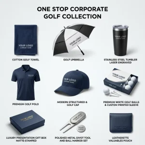 AI MICH Custom Logo Golf Accessories Products Luxury Corporate Business Gift Set Golf Promotional Items for Golf Clubs