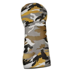 ASL Camouflage Pattern Golf Club Cover with Ball Embroidery for Woods Men Premium Leather Driver Head Covers Custom Golf Cover