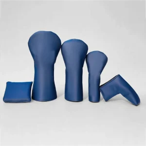 ASL Custom Color High Class Barrel Golf Driver Head Cover PU Leather Golf Club Putter Head Cover 4 Piece Set