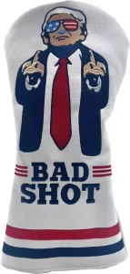 ASL Funny Golf Headcovers for Woods and Driver Fairway Hybrids Men Protective Cover PU Leather Custom Golf Club Headcover