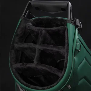 ASL GOLF 6 Way Velvet Divider Black Blue Grey Green Leather Custom Embroidery logo Golf Bag with Stand Golf Bags for Men