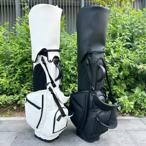 ASL GOLF CUSTOM logo Pu Leather Waterproof GOLF STAND BAG Golf Bags With Putter Tube
