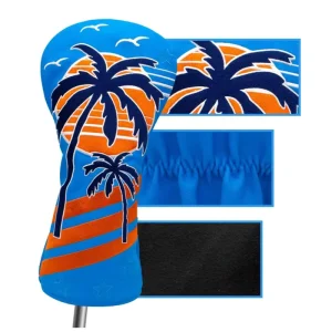 ASL GOLF Custom All Over Print Golf Headcovers Full Sublimation Design Putter & Driver Covers for Woods
