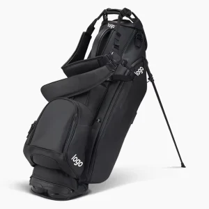 ASL GOLF Factory Custom logo Embroidery Golf Bags PU Leather Pouch 6 Ways Golf Stand Bag with Full 14 Dividers