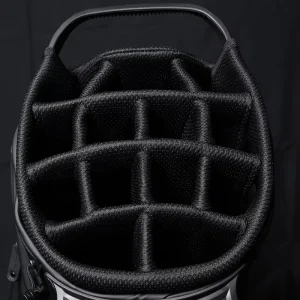 ASL GOLF Oem Brand Pu Leather Golf Stand Bags Black Waterproof Custom logo Golf Bags