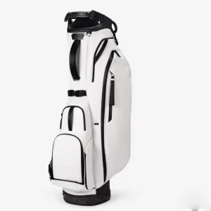 ASL GOLF Premium PU Leather Portable Golf Stand Bag Lightweight Waterproof Large Capacity with 6 14 Way Dividers