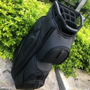 ASL GOLF14 Way Dividers Pu Leather Cart Bags Waterproof Custom logo Golf Bags Black Golf Cart Bag for Men