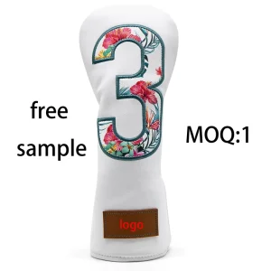 ASL High Quality Golf Driver Head Cover PU Leather Custom Golf Club Head Covers 5 Pcs Woods Headcovers