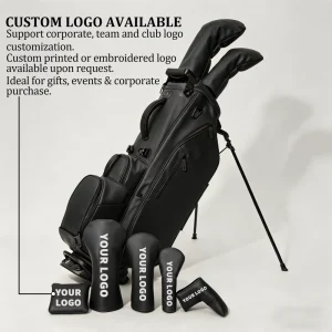 ASL New Custom High quality Waterproof PU Leather Golf Bag Sets Pu Golf Club Headcover with Lightweight Golf Bags for Men